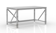 Height-adjustable table from tube system 24041230