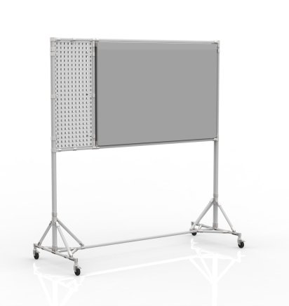 Double-sided magnetic board with perforated panel 24042531 - 1