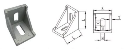 Angle 90°, 40 x 35 mm KBA-40