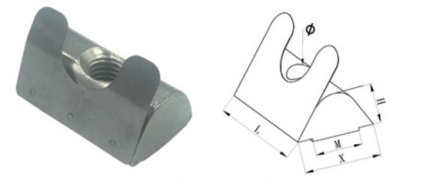 Matice s pružinou KEE-30-M8