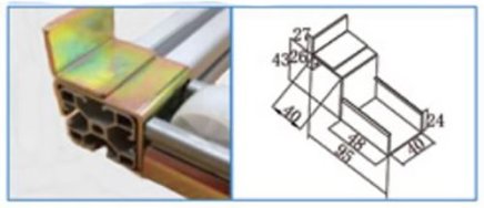 Držák válečkové dráhy KJ-2040D-40