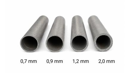 ESD steel tube ECCO PP-1070EG with wall thickness 0.7 mm – color grey - 2